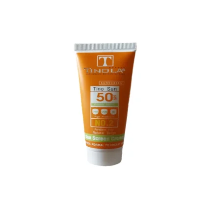 ضد آفتاب رنگی SPF50 پوست چرب بژ روشن تینولا